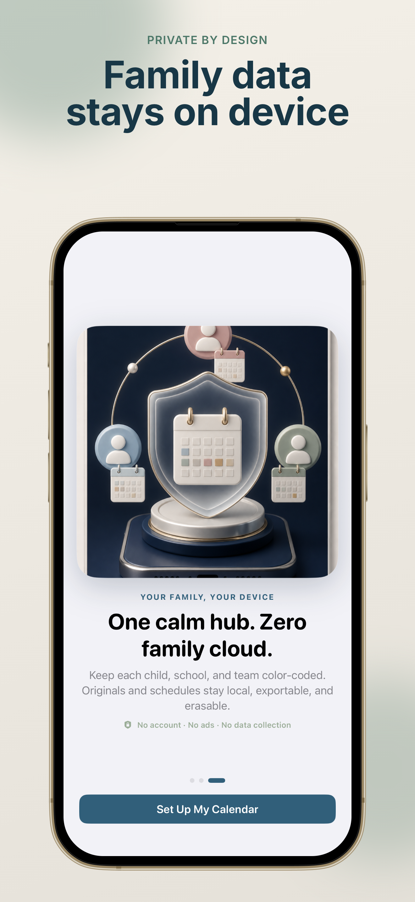 SchoolSync: Notice to Calendar profile settings with calendar mapping